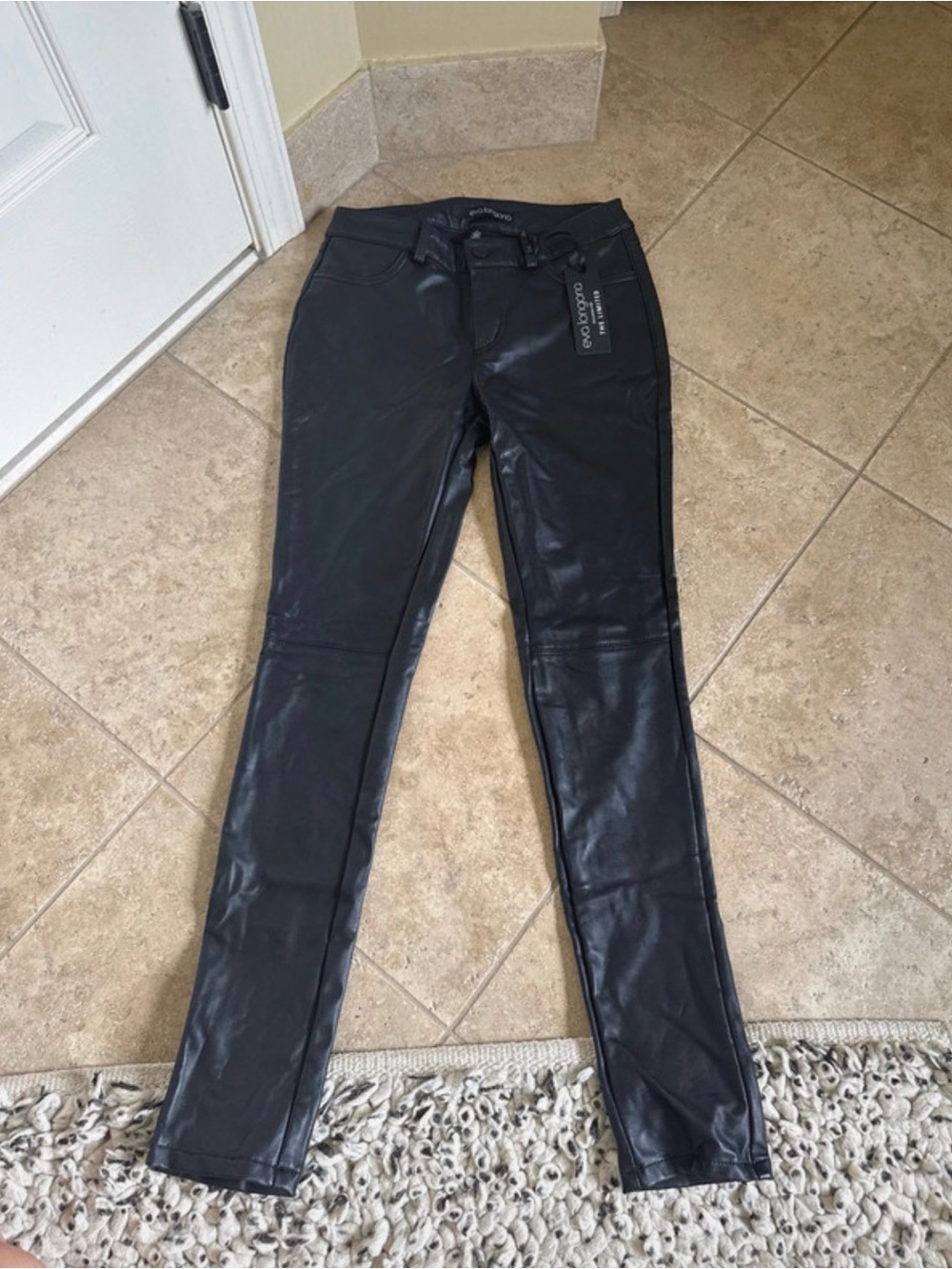 The Limited Black Leather Skinny Pants